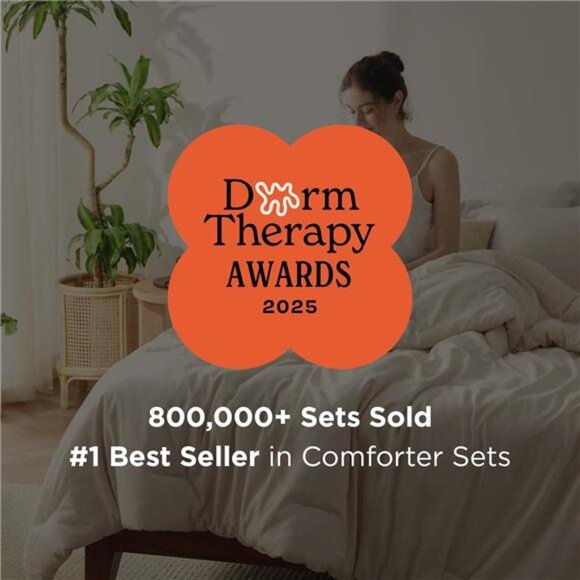 Bedsure Queen Comforter Set - Beige Comforter Queen Size, Soft Bedding for All - Picture 3 of 16